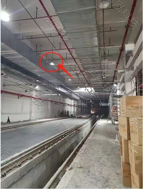 广州黄埔有轨电车1号线工程施工中