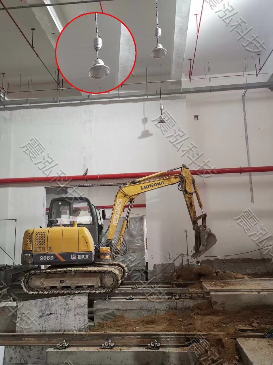 广州黄埔有轨电车1号线工程施工中